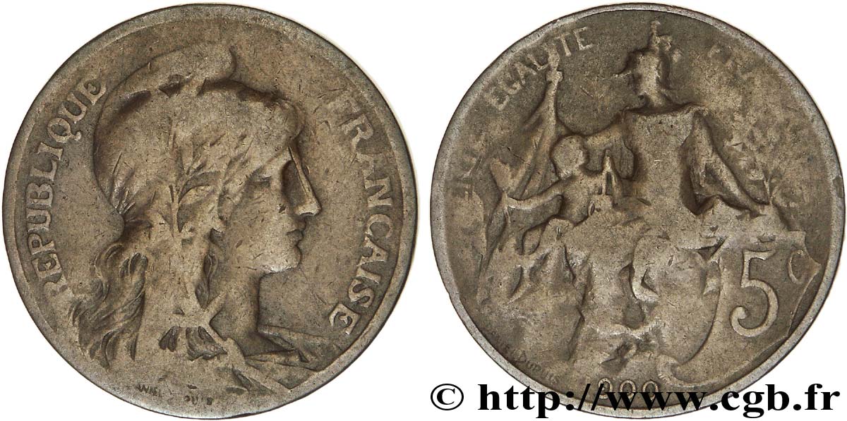 5 centimes Daniel-Dupuis 1900  F.119/9 VG8 