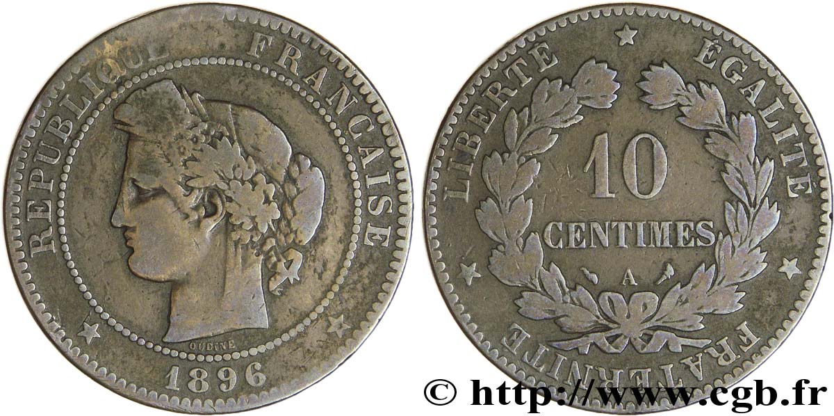 10 centimes Cérès 1896 Paris F.135/42 SGE13 
