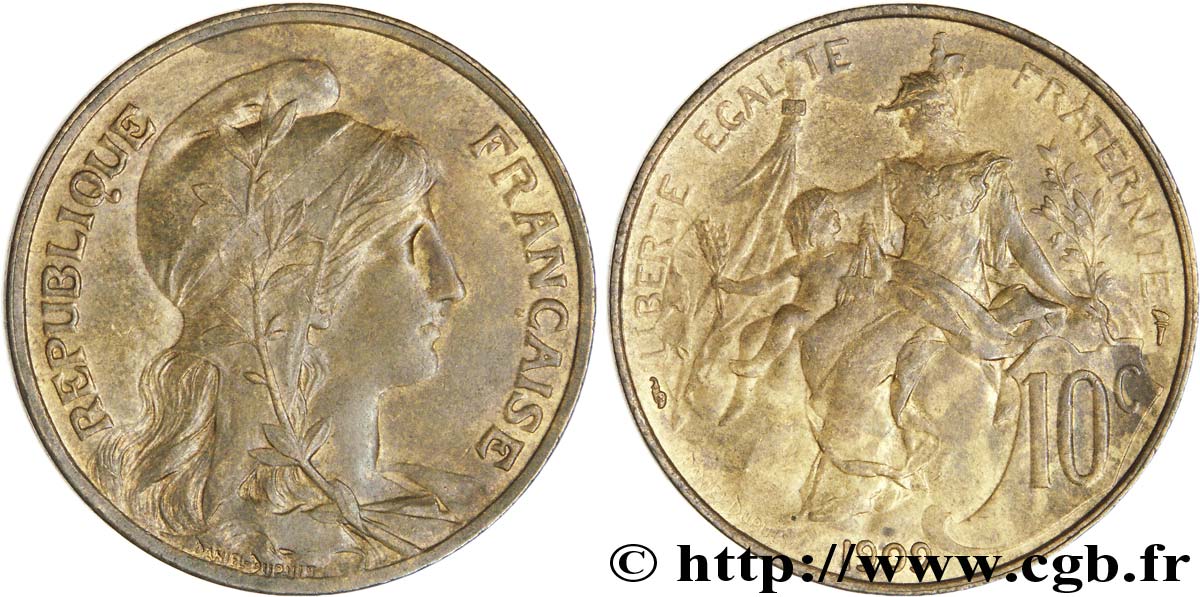 10 centimes Daniel-Dupuis 1909  F.136/18 SUP58 