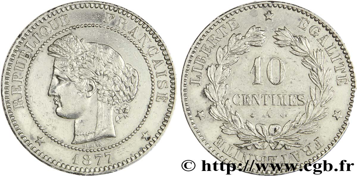 10 centimes Cérès 1877 Paris F.135/18 BB48 