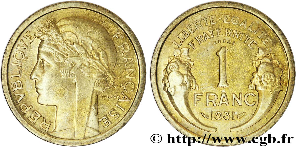 Essai de 1 franc Morlon 1931  F.219/1 VZ60 