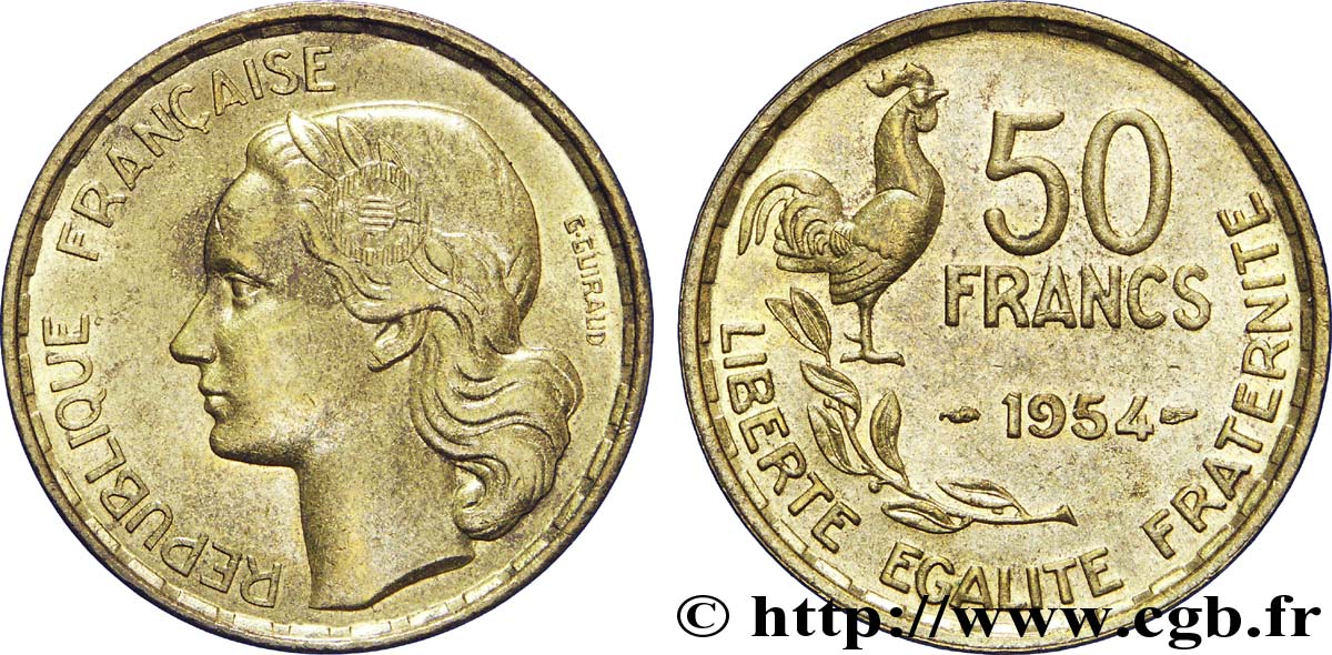 50 francs Guiraud 1954  F.425/12 BB50 