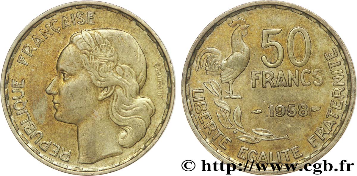 50 francs Guiraud 1958  F.425/14 XF48 