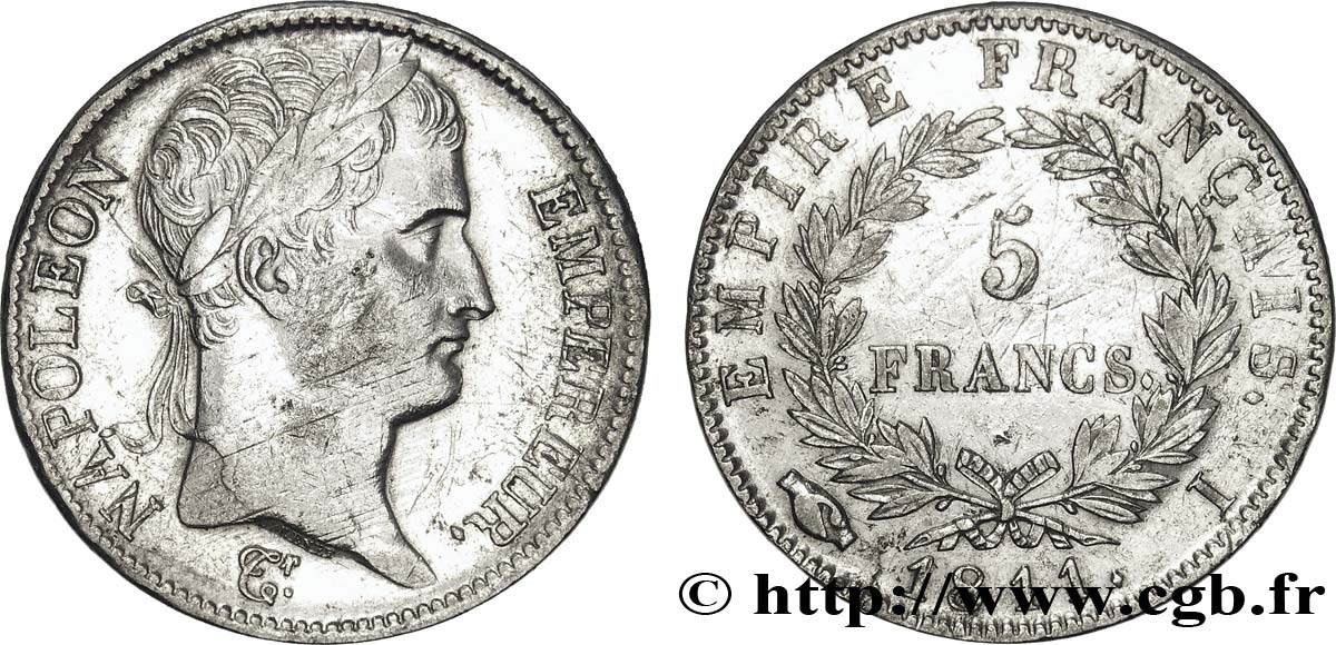 5 francs Napoléon Empereur, Empire français 1811 Limoges F.307/32 TTB42 