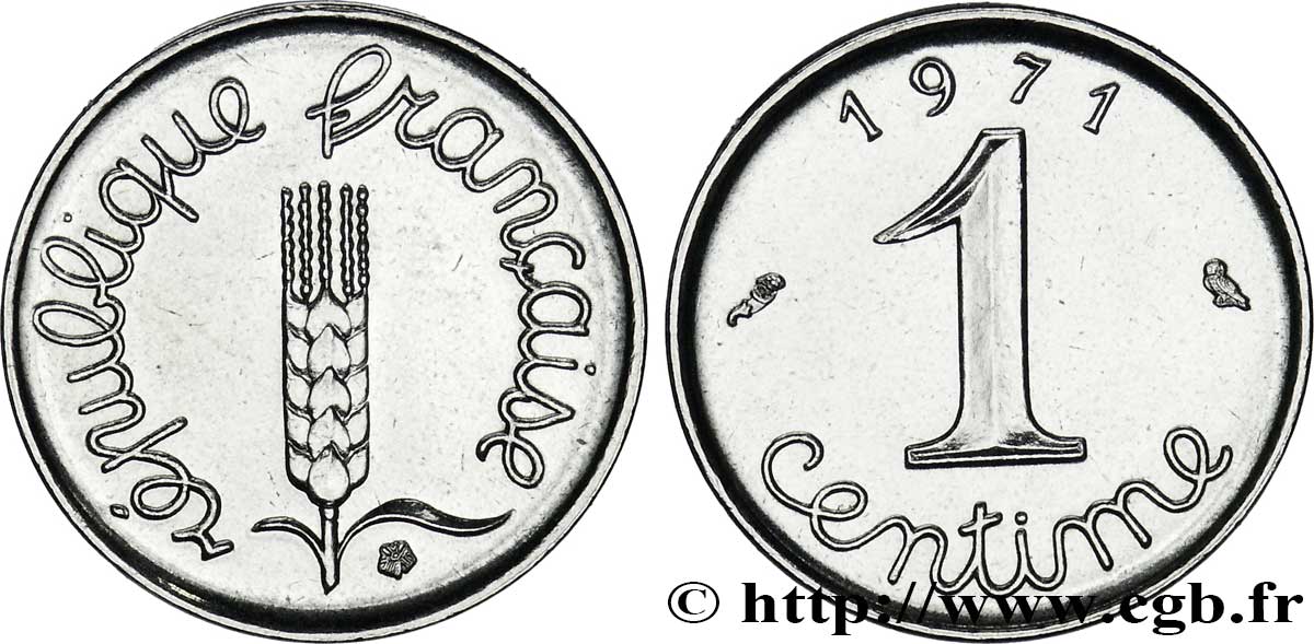 1 centime Épi 1971 Paris F.106/21 SPL63 