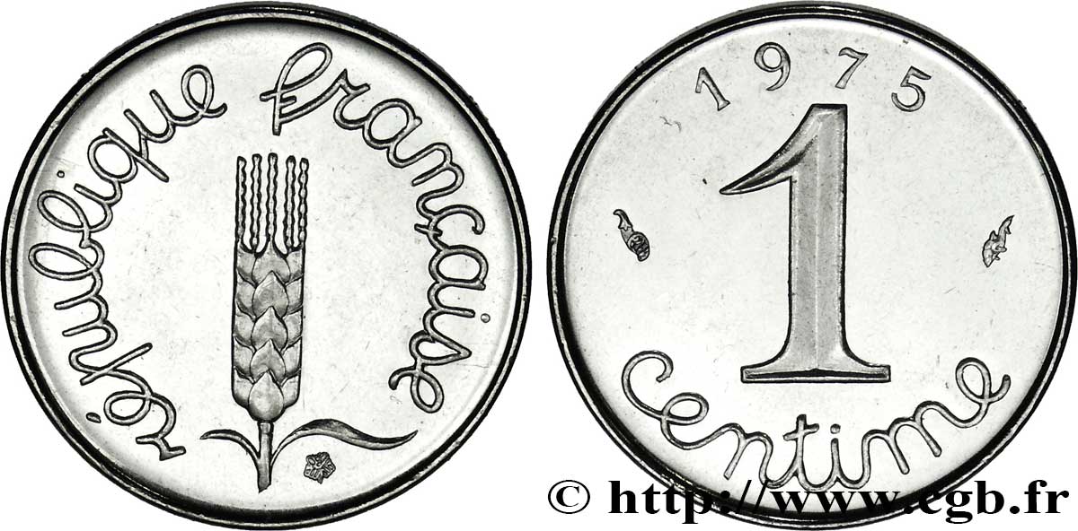 1 centime Épi 1975 Pessac F.106/27 SPL64 