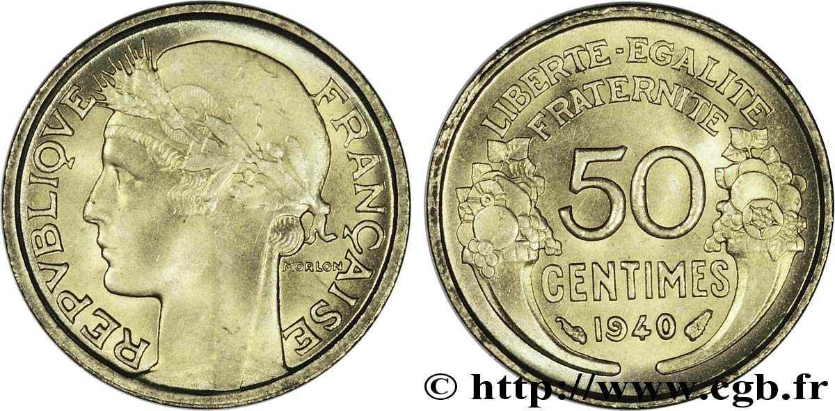 50 centimes Morlon 1940  F.192/17 SPL62 