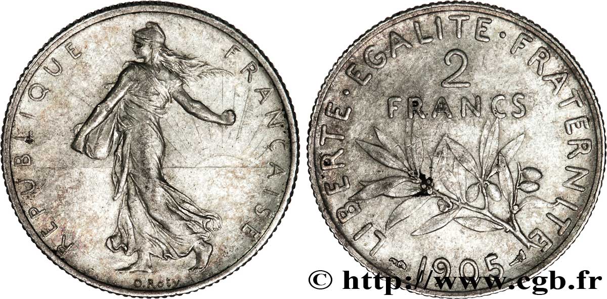 2 francs Semeuse 1905  F.266/9 TTB48 