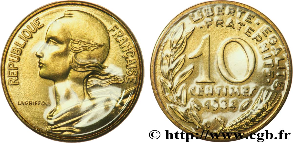 10 centimes Marianne 1984 Pessac F.144/24 MS 