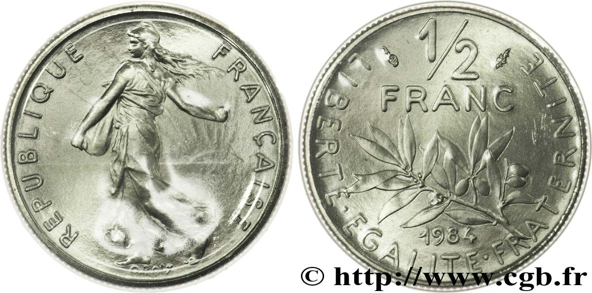 1/2 franc Semeuse 1984 Pessac F.198/23 FDC 