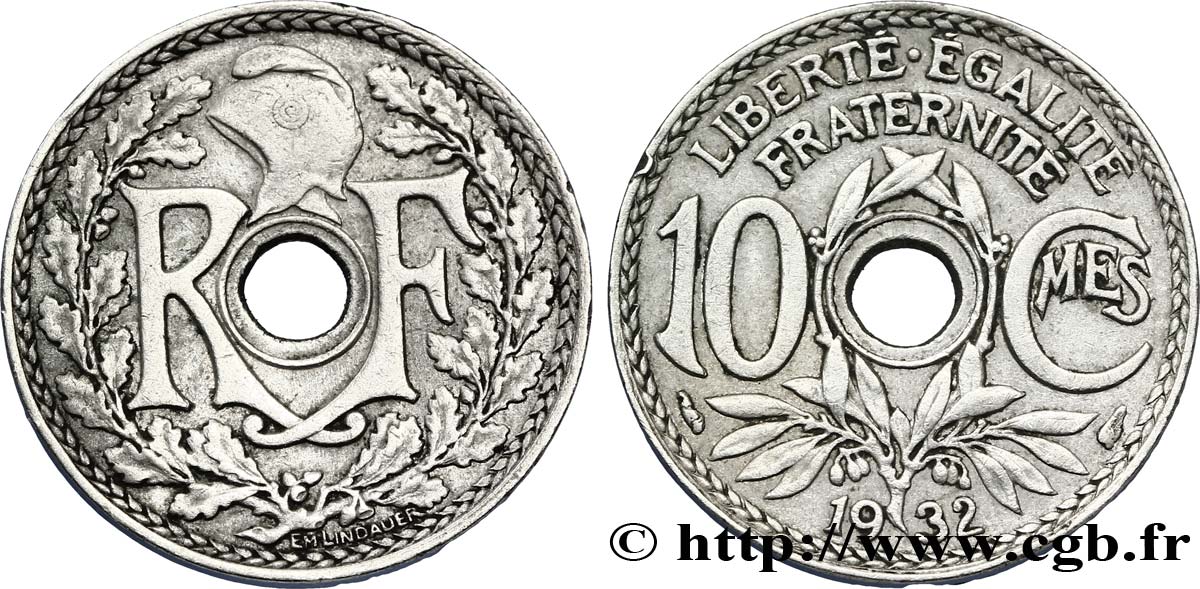 10 centimes Lindauer 1932  F.138/19 TTB40 