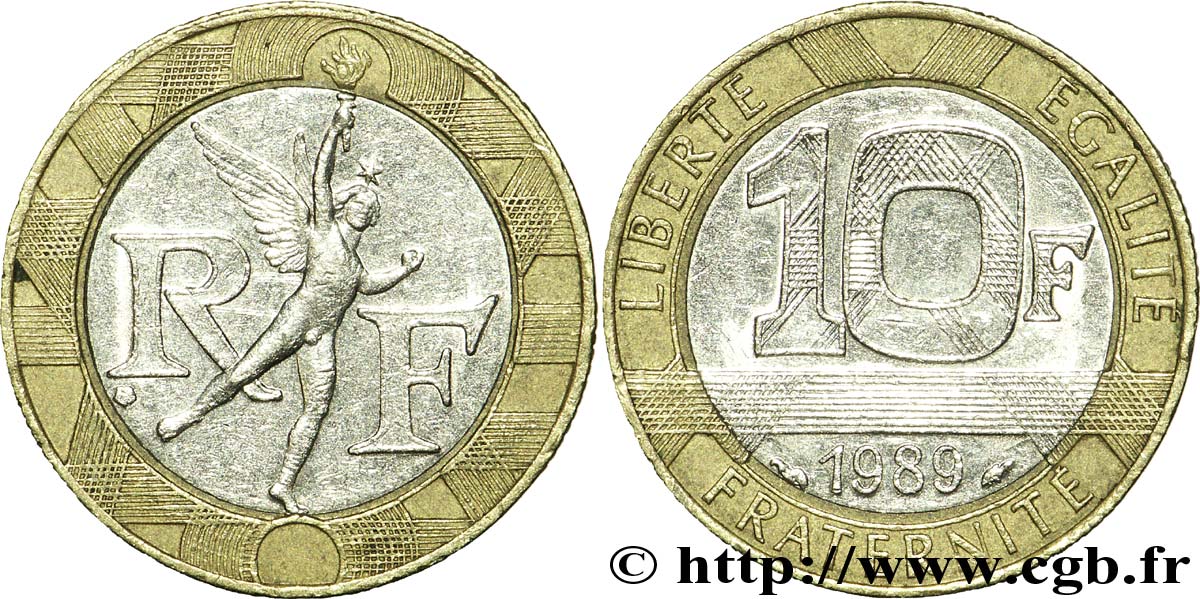10 francs Génie de la Bastille 1989 Pessac F.375/4 MBC45 