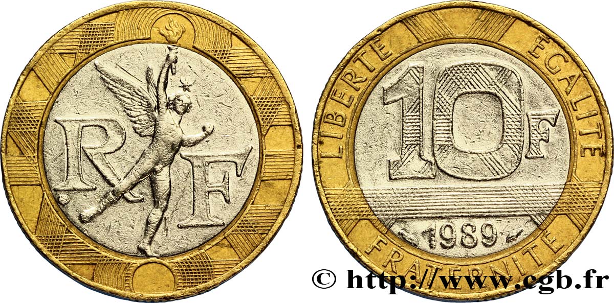 10 francs Génie de la Bastille 1989 Pessac F.375/4 BB40 