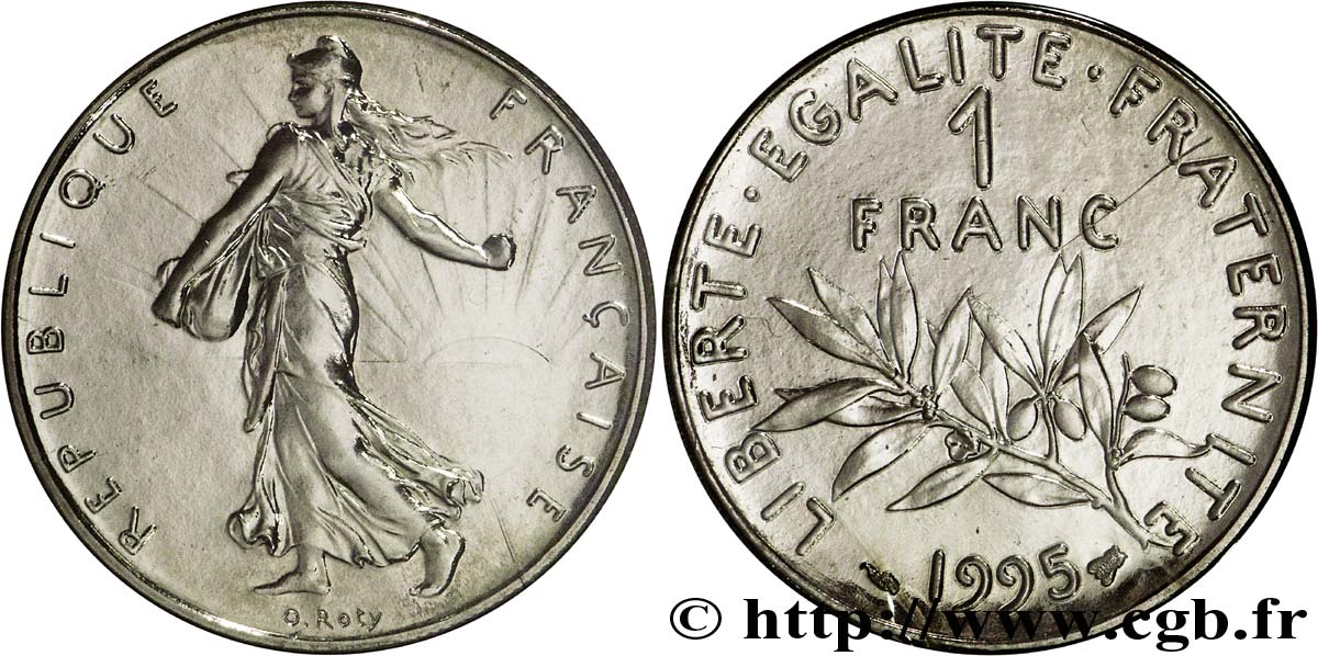 1 franc Semeuse, nickel 1995 Pessac F.226/43 ST68 