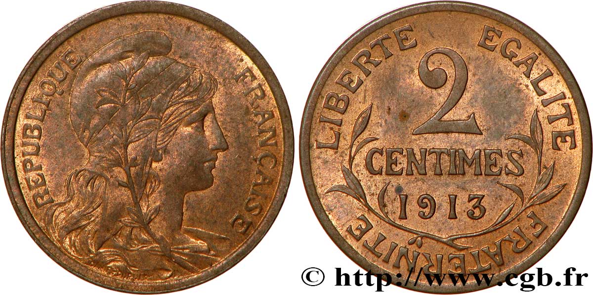 2 centimes Daniel-Dupuis 1913 Paris F.110/16 MS61 