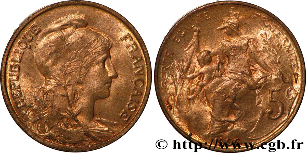 5 centimes Daniel-Dupuis 1906  F.119/16 fST63 