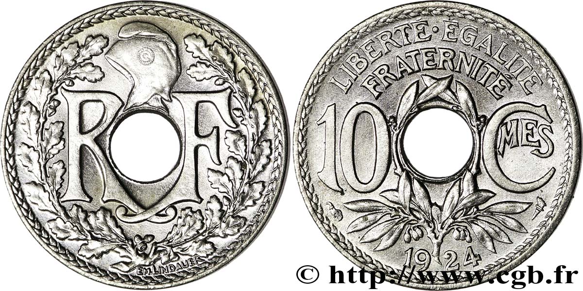 10 centimes Lindauer 1924  F.138/10 SPL63 