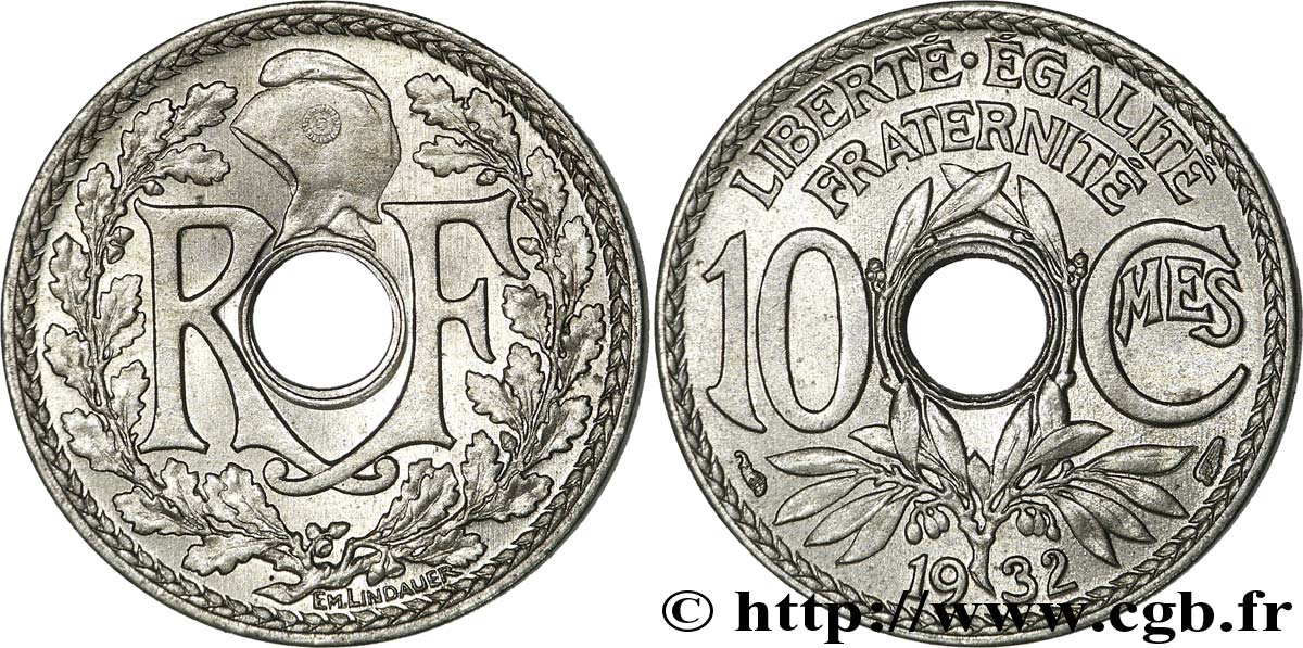 10 centimes Lindauer 1932  F.138/19 SPL62 