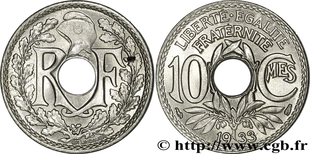 10 centimes Lindauer 1933  F.138/20 VZ61 