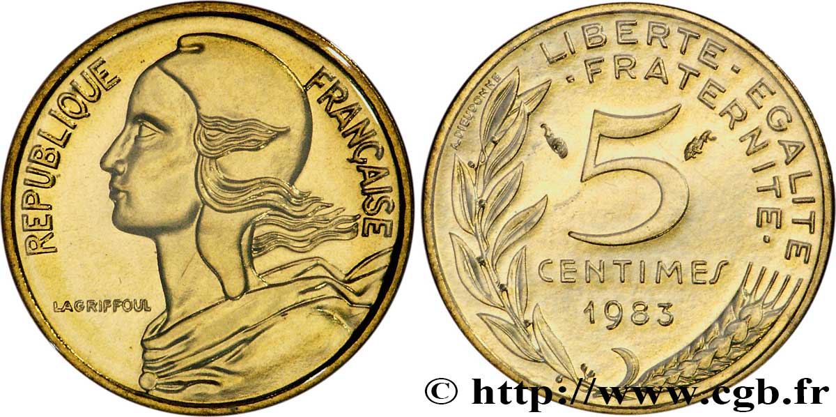 5 centimes Marianne 1983 Pessac F.125/19 ST 