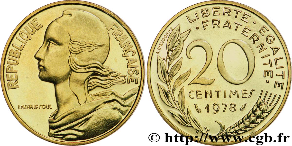 20 centimes Marianne 1978 Pessac F.156/18 ST 