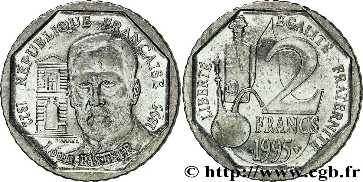 2 francs Louis Pasteur 1995  F.274/2 MBC48 