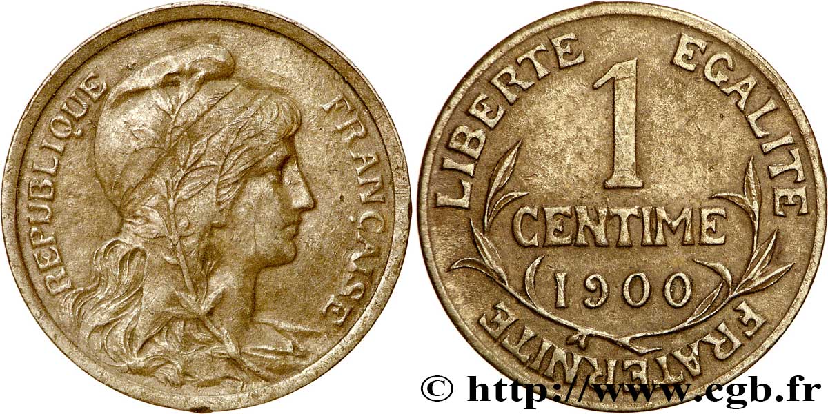 1 centime Daniel-Dupuis 1900 Paris F.105/4 TTB40 