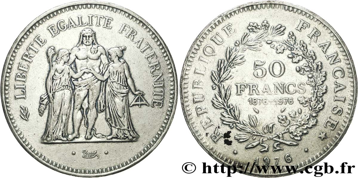 Faux de 50 francs Hercule 1976  F.427/4 var. SUP55 