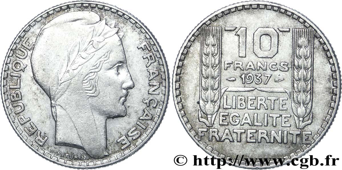 10 francs Turin 1937  F.360/8 BB46 
