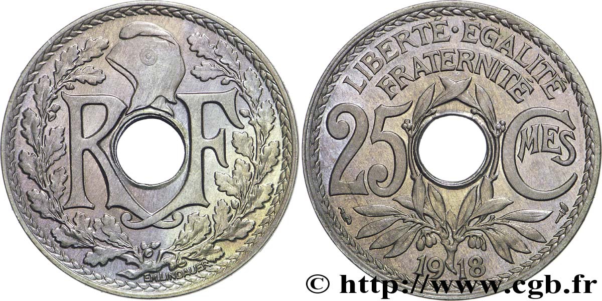 25 centimes Lindauer 1918  F.171/2 SC64 