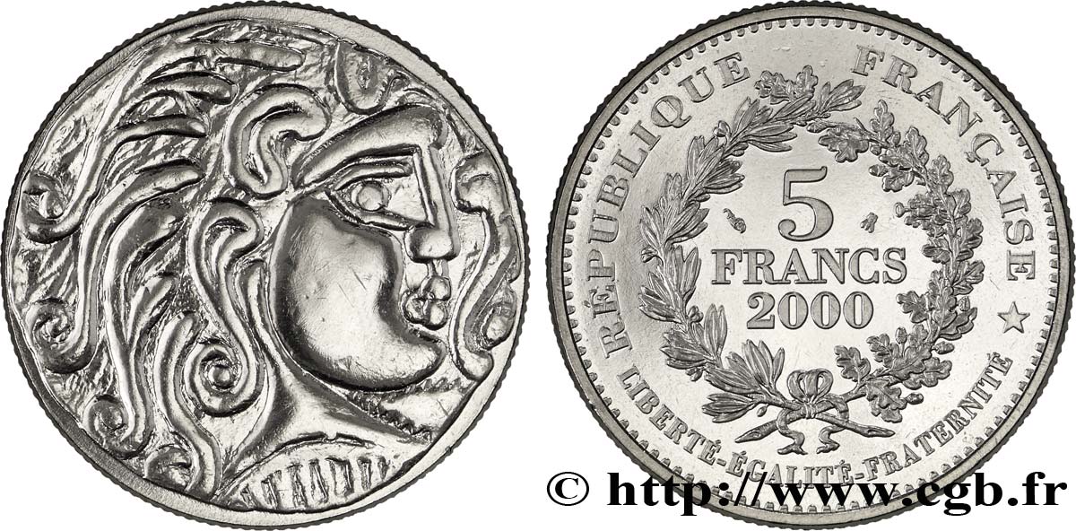 5 francs Statère des Parisii 2000  F9.347/1 FDC68 