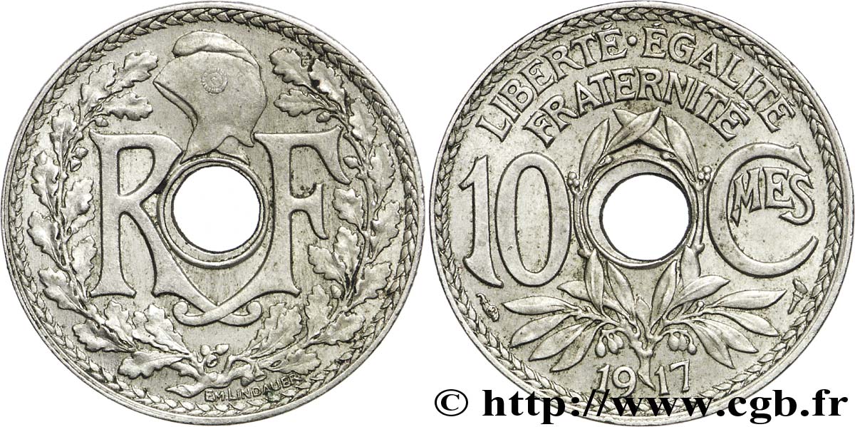 10 centimes Lindauer 1917  F.138/1 SS48 