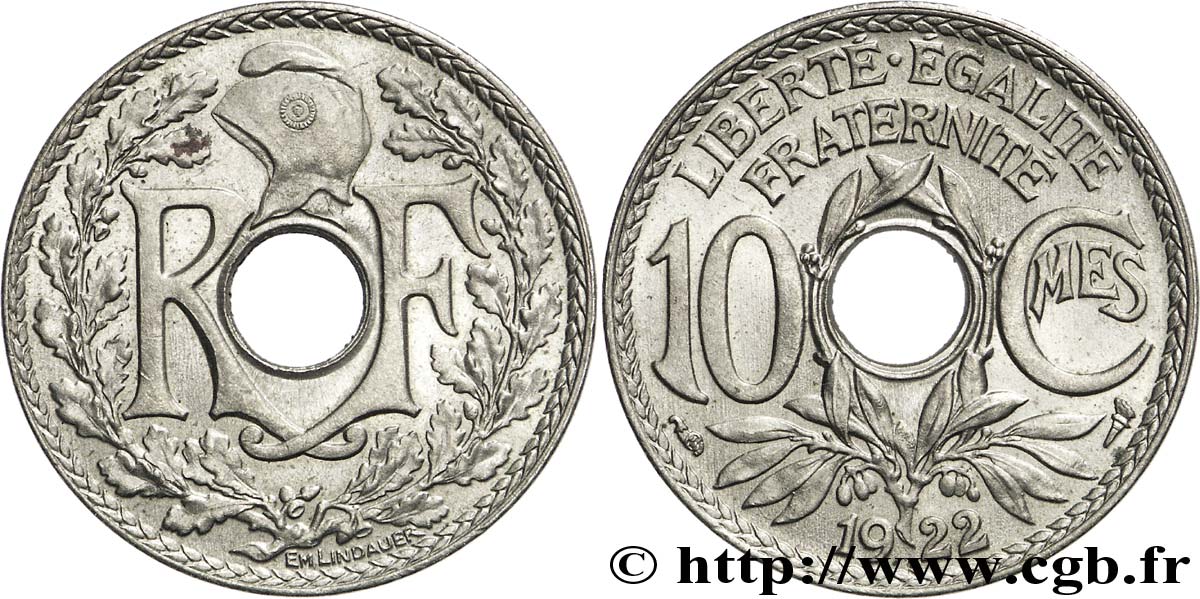 10 centimes Lindauer 1922  F.138/6 SUP62 