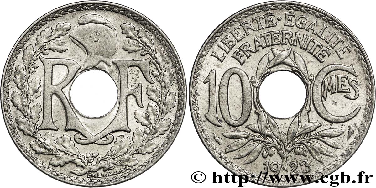 10 centimes Lindauer 1923  F.138/8 SUP58 