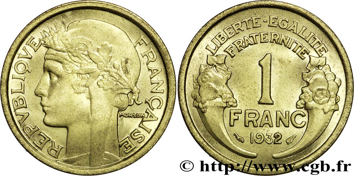 1 franc Morlon 1932 Paris F.219/3 SUP62 