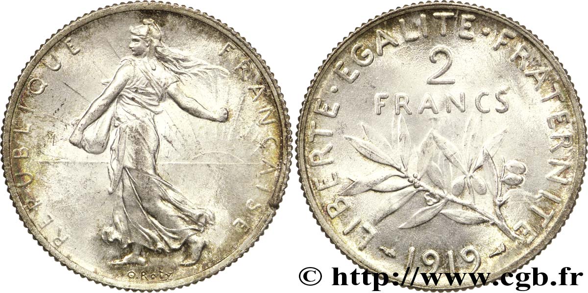 2 francs Semeuse 1919  F.266/21 SC63 