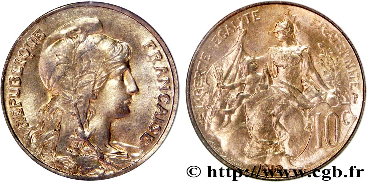 10 centimes Daniel-Dupuis 1910  F.136/19 MS64 