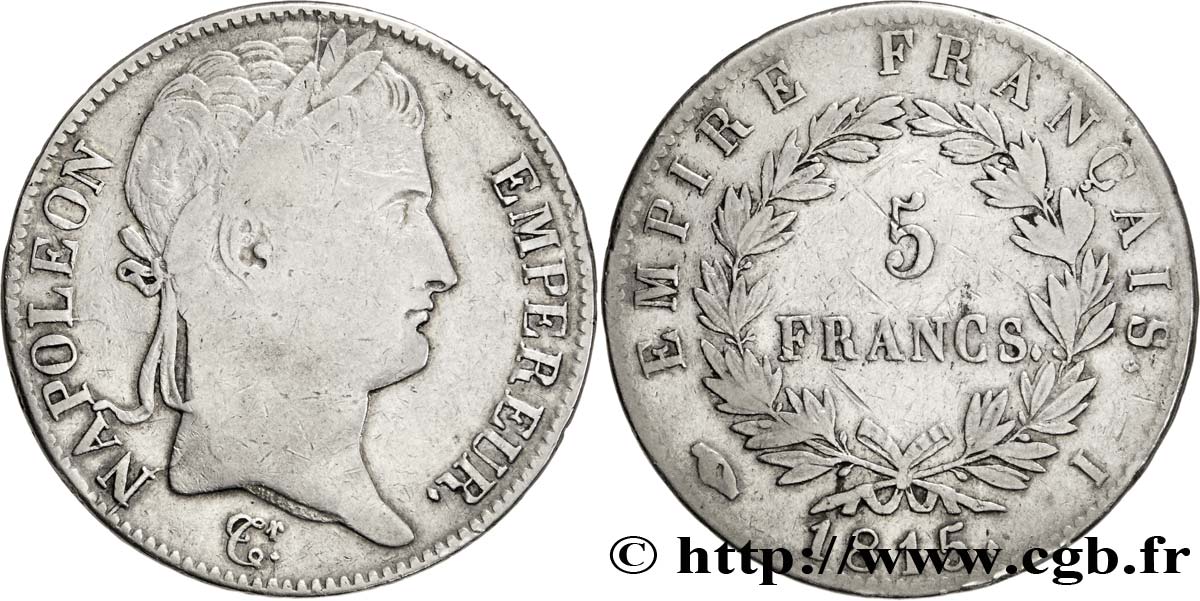 5 francs Napoléon Empereur, Cent-Jours 1815 Limoges F.307A/4 TB15 