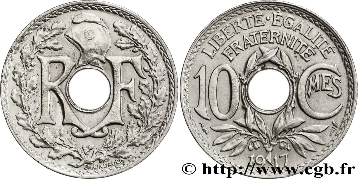 10 centimes Lindauer 1917  F.138/1 SUP60 