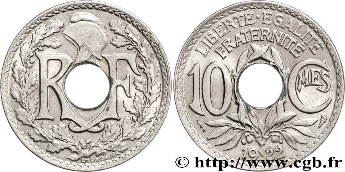 10 centimes Lindauer 1922 Poissy F.138/7 SUP62 