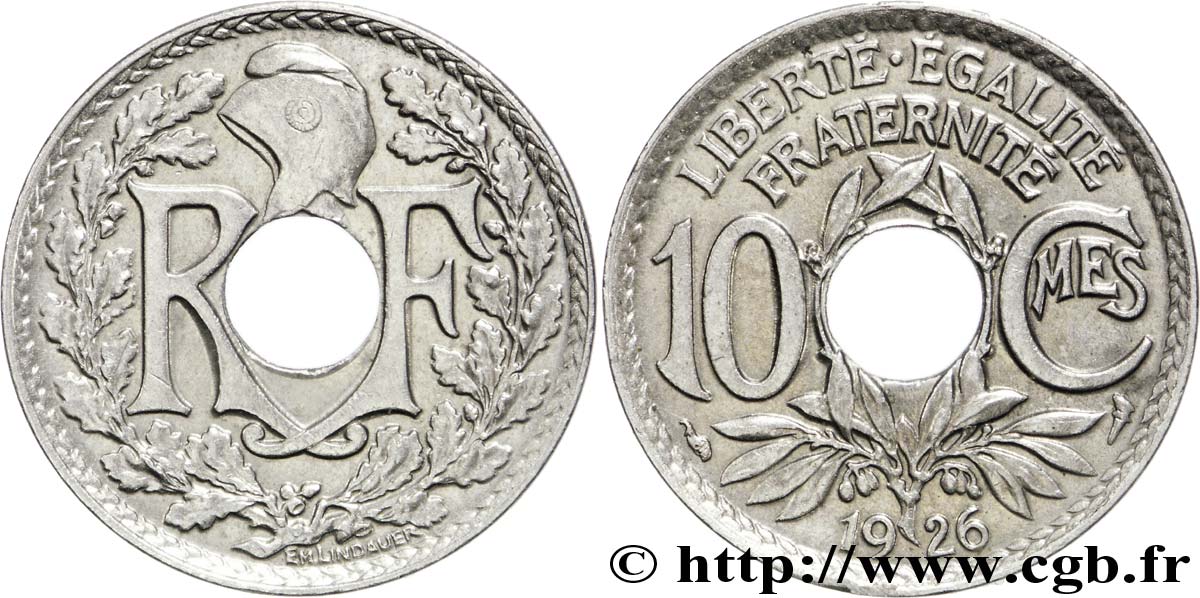 10 centimes Lindauer 1926  F.138/13 VZ58 