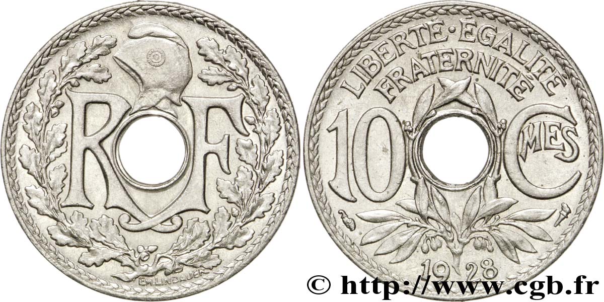 10 centimes Lindauer 1928  F.138/15 SPL58 