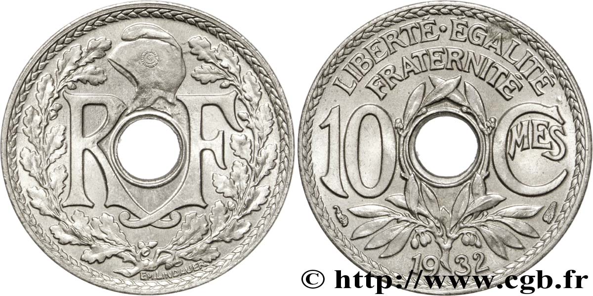 10 centimes Lindauer 1932  F.138/19 SPL62 