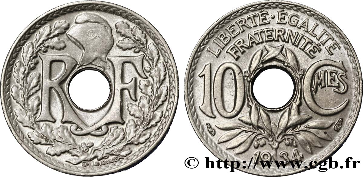 10 centimes Lindauer 1934  F.138/21 SUP62 