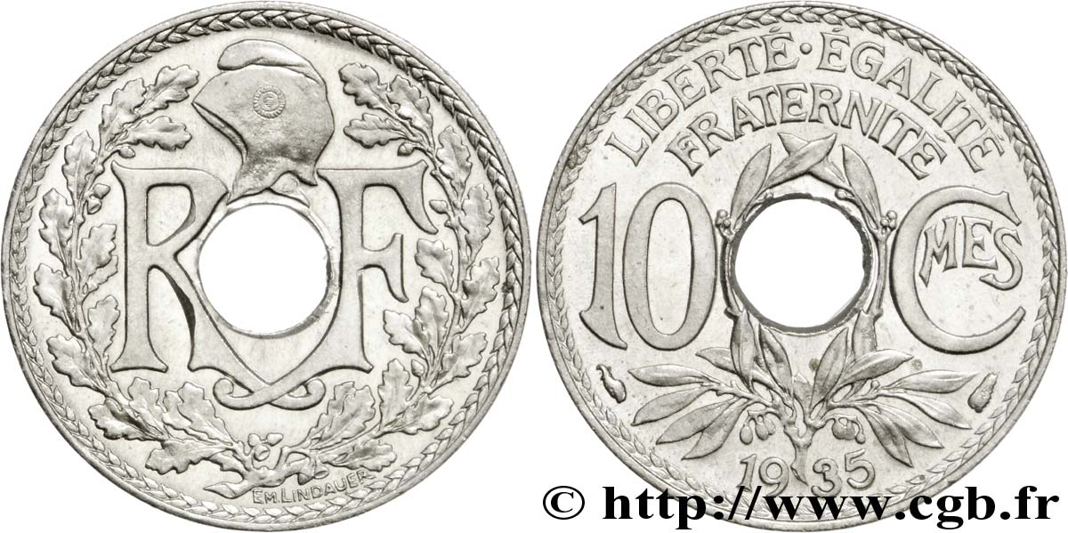 10 centimes Lindauer 1935  F.138/22 FDC65 