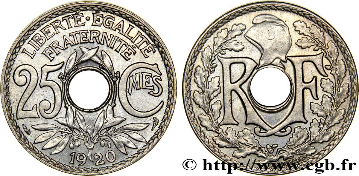 25 centimes Lindauer 1920  F.171/4 SUP62 