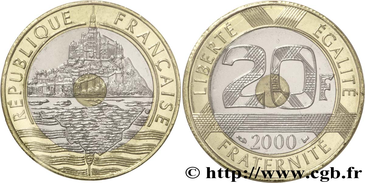 20 francs Mont Saint-Michel 2000 Pessac F.403/16 ST 