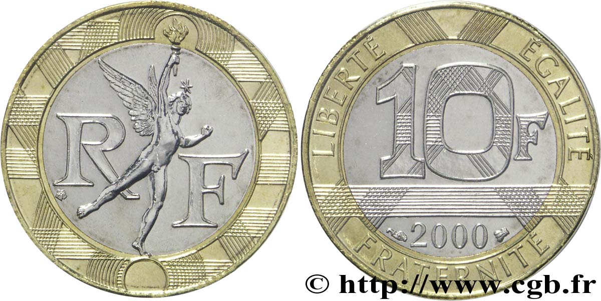10 francs Génie de la Bastille 2000 Pessac F.375/17 MS 