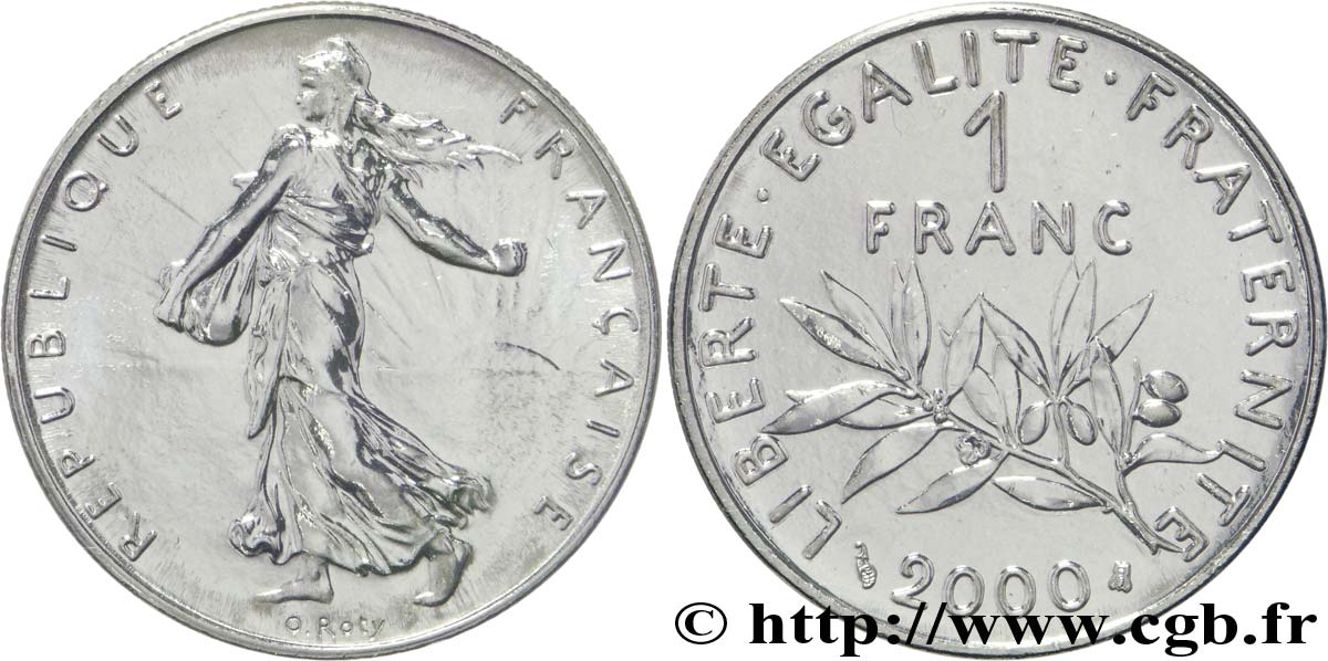 1 franc Semeuse, nickel 2000 Pessac F.226/48 FDC 