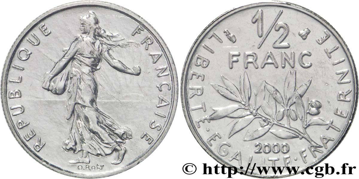 1/2 franc Semeuse 2000 Pessac F.198/43 FDC 